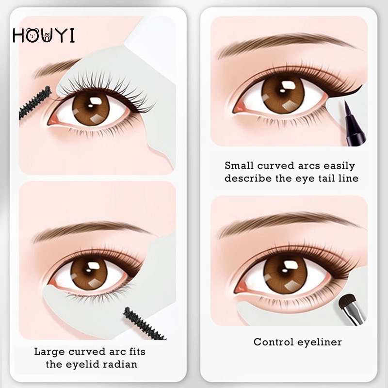 Mascara Silicone 3 Trong 1 Tạo Đường Kẻ Mắt Đa Năng Cho Người Mới Bắt Đầu