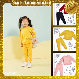 [CHAANG KID ] Bộ nỉ dài tay bé gái