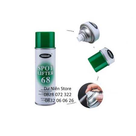Chai Xịt Tẩy Dầu Trên Vải SPOT LIFTER 68 Thần Thánh