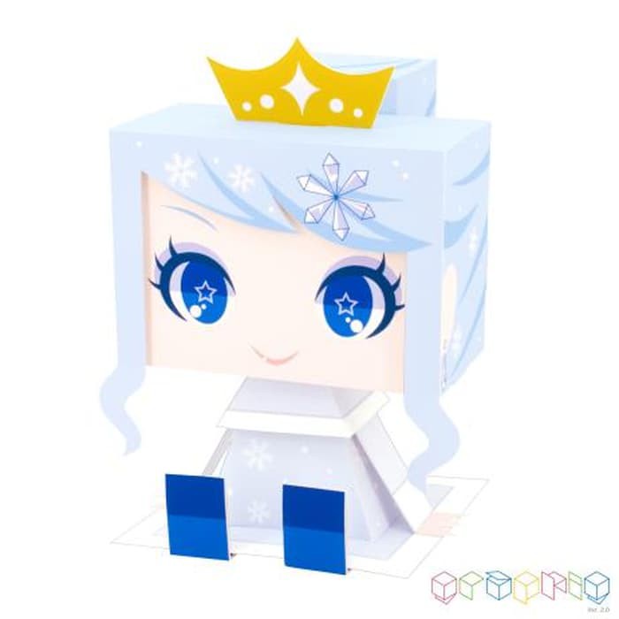 Diy Miniature Papercraft Snow Queen / White Snow White