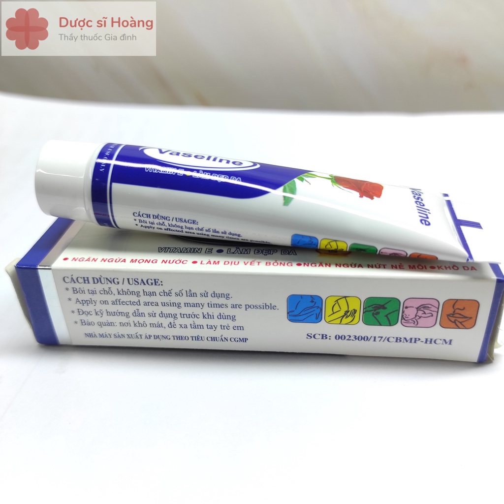 Kem Nẻ Vaseline Rose Trắng Kem Ngăn Ngừa Nứt Nẻ Na - Tuýp 10g