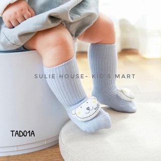 Tất Bé Trai Bé Gái Hình Thú 5D – TAD01,  Vớ Chống Trượt, Cotton Cao Cấp, Size 6 Tháng – 3 Tuổi