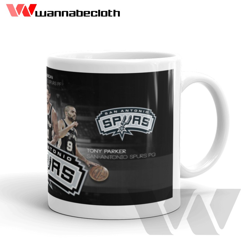 Bình Nước Hình Bóng Rổ San Antonio Spurs V2