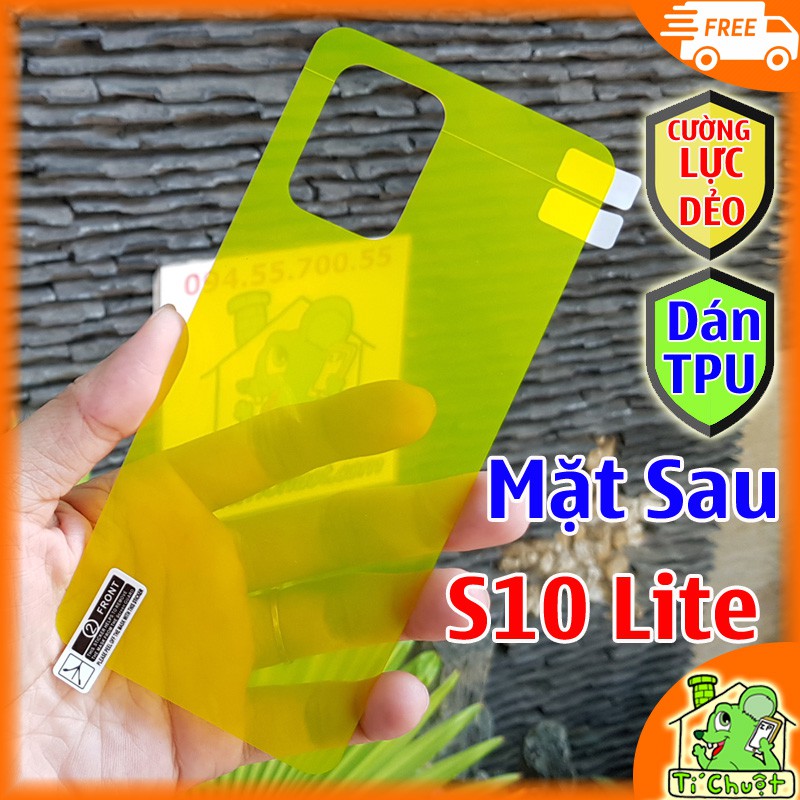 [Mặt Sau] Dán TPU Samsung S10 Lite Cường Lực Dẻo Trong Suốt