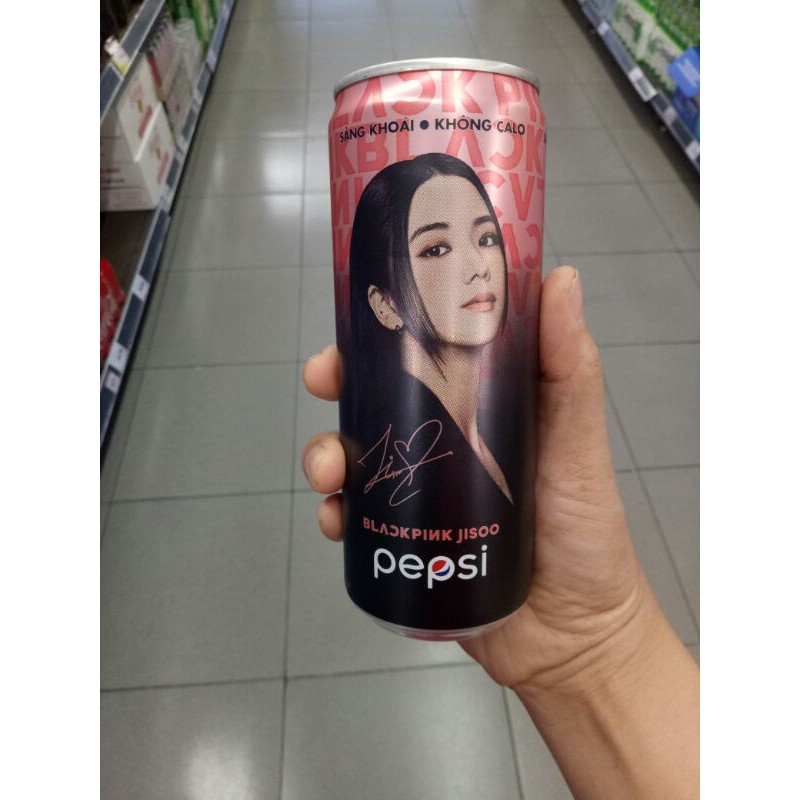 pepsi phiên bản giới hạn đặc biệt Blackpink Jisoo/ Rose/ Jannie hồng/ Jannie xanh/ Lisa 330ml