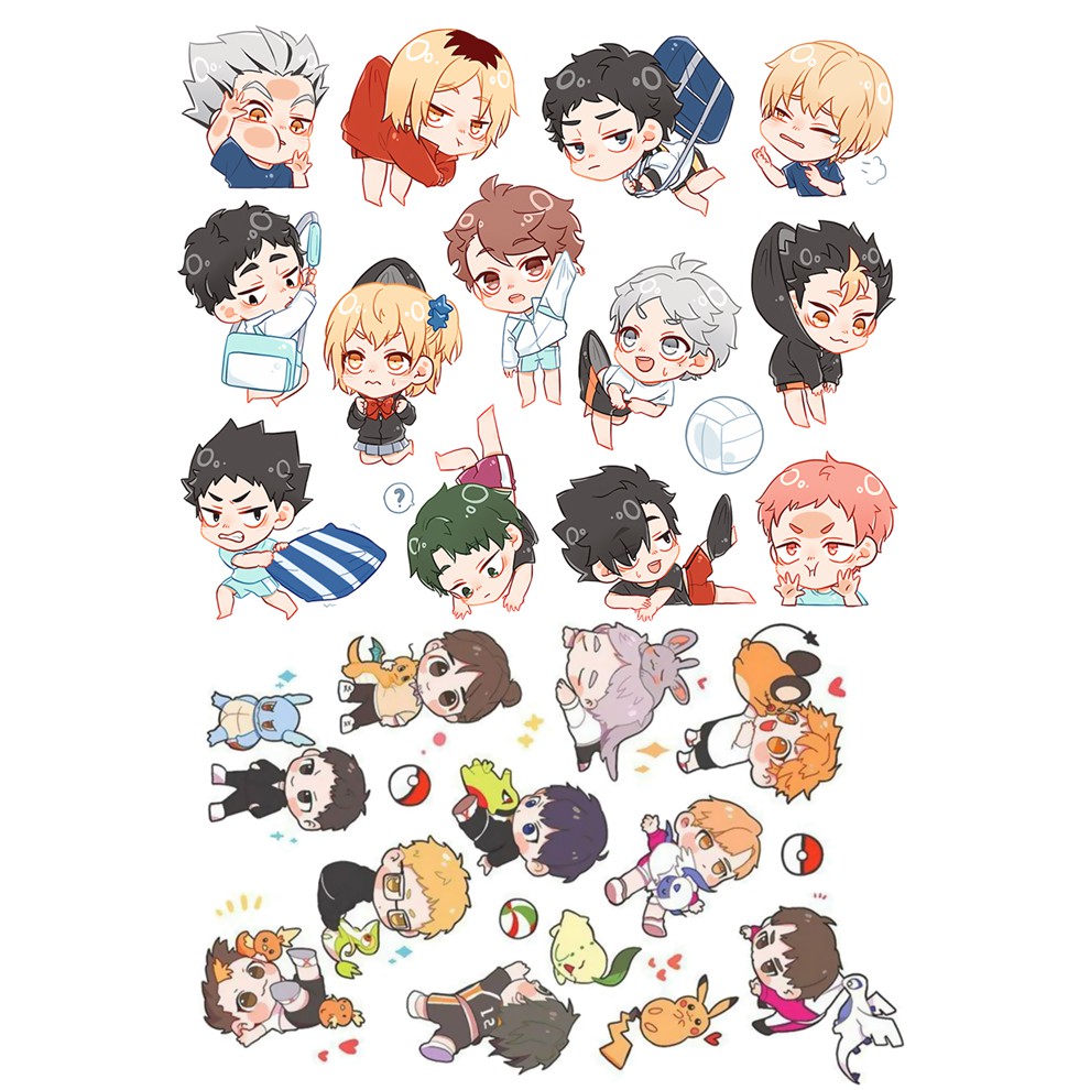 Sticker Haikyuu nhiều mẫu