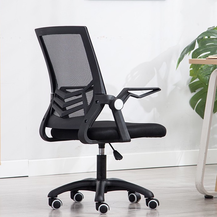 Ghế Xoay Văn Phòng Tay Gập - Ghế Lưới Gaming Cao Cấp Nhập Khẩu Màu Trắng và Đen