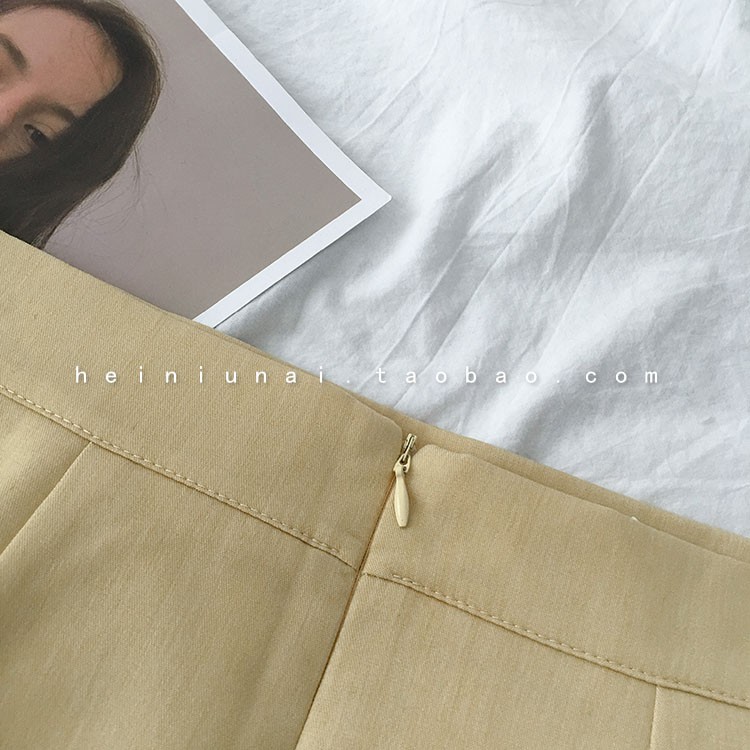 Chân váy ngắn trơn Retro Lưng cao Dáng chữ A Có Lót quần Ulzzang Hàn Quốc Cạp cao Thời trang | BigBuy360 - bigbuy360.vn