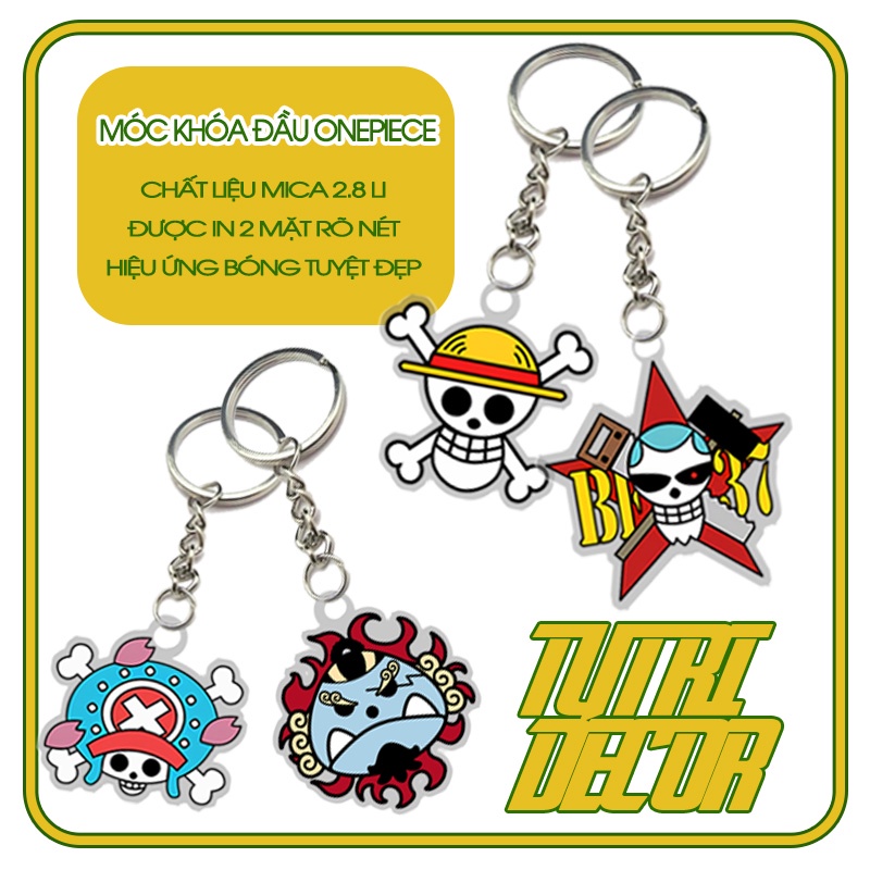 móc khóa đầu lâu ONEPIECE siêu sale