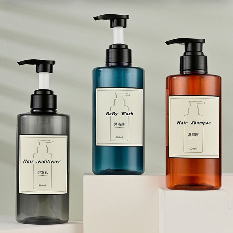 Set 3 Chai Nhựa Rỗng Dạng Bơm Dung Tích 300 500ML Sa