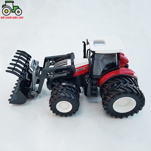 Máy kéo 210 HP_Bánh đôi + Ủi đầu - Điều khiển từ xa , xe máy cày đồ chơi, xe nông trại, MK16BDUD