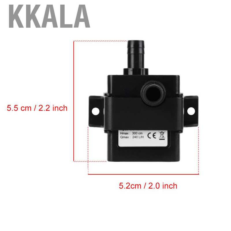 Máy Bơm Nước Hồ Cá Mini Không Chổi Than 12v 3m 240l / H