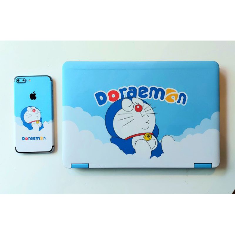 Decal dán laptop DOREAMON cho Acer/HP/Dell/Macbook