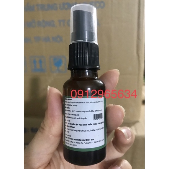 Xịt họng thảo mộc keo ong xanh Xuyên Tâm Liên Nano Antivir hỗ trợ hô hấp khoẻ mạnh phòng dịch bệnh virus