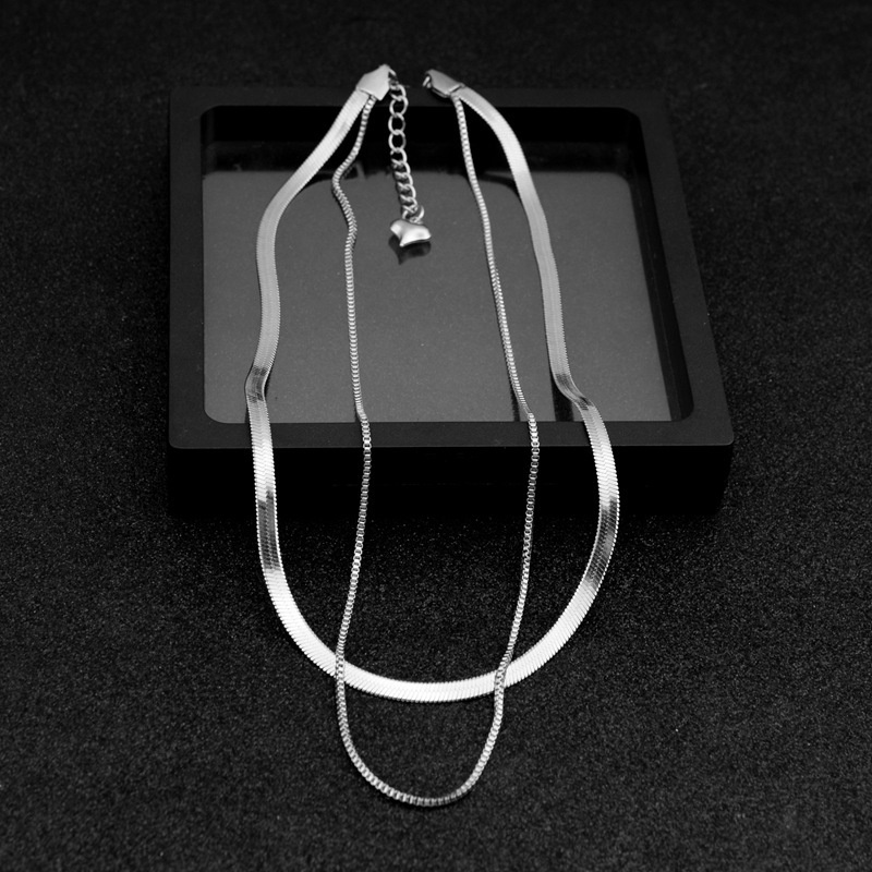 Vòng cổ titan, combo2 vòng