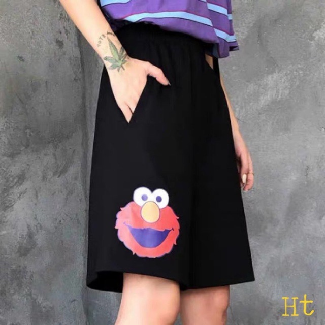 Quần đùi ngố elmo đỏ