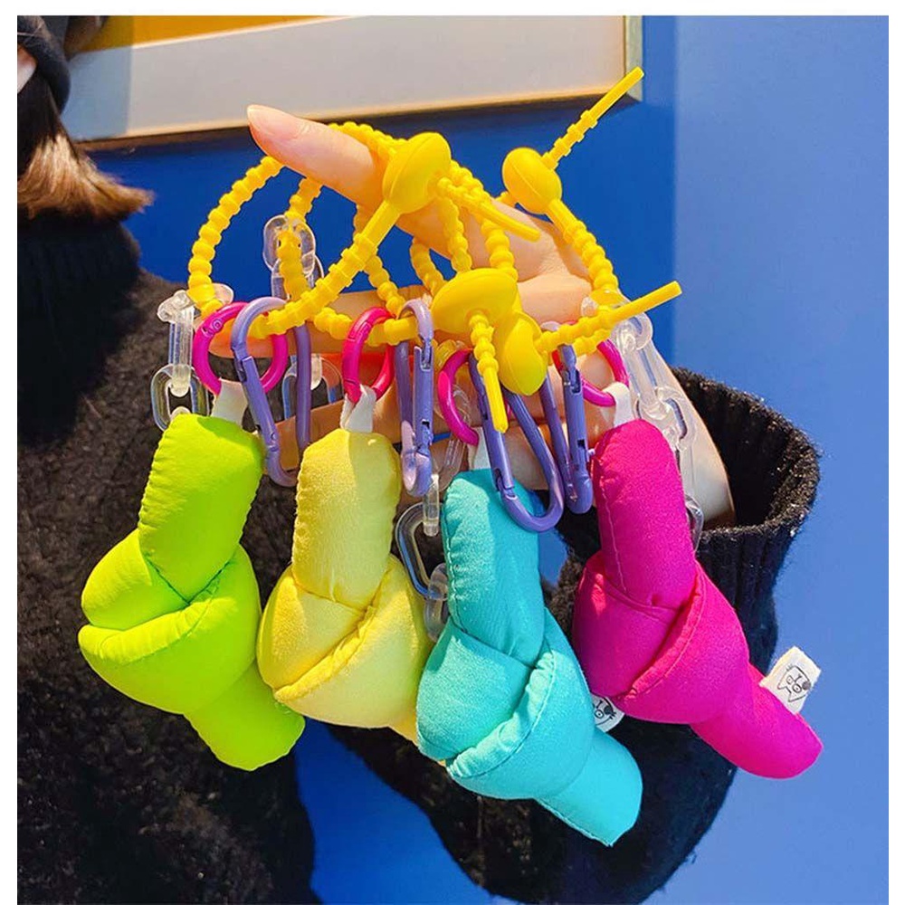 26EDIE Móc Khóa Thắt Nút Màu Sắc Ngọt Ngào Chất Lượng Cao