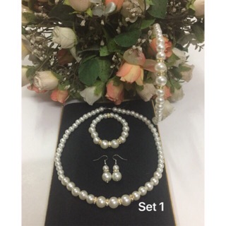 Bộ trang sức ngọc trai handmade
