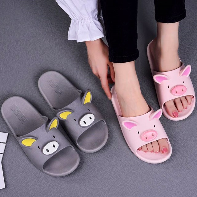 Dép Heo Kute Cao Su Đúc Dẻo Size 37-40 - Lucky Girl shop