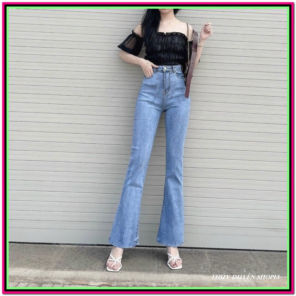 Quần jean nữ ỐNG LOE siêu xịn chất jean giãn tốt fome chuẩn size 26-30 ( 2 màu ) S3W -21