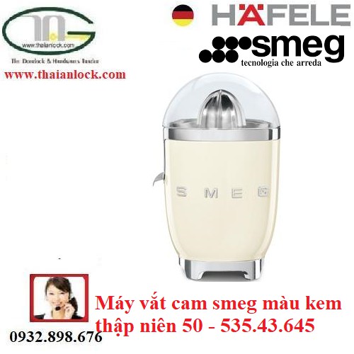 Máy vắt cam smeg màu kem thập niên 50 - 535.43.645