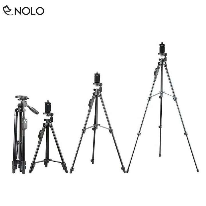 Tripod Cho Điện Thoại Máy Ảnh Compact Model TTX6218 Có Remote Điều Khiển Từ Xa Chiều Cao Tối Đa 128cm Thân Hợp Kim