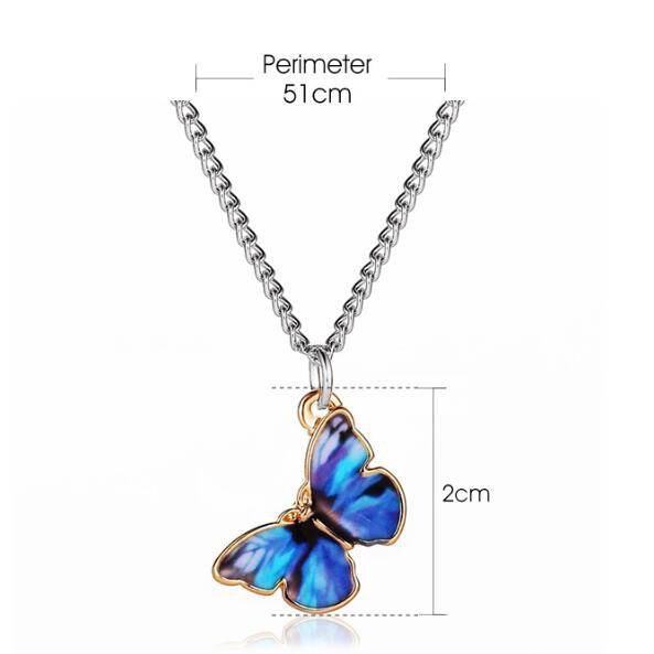 Necklace Gradient Butterfly Fashion Jewelry Korean Style