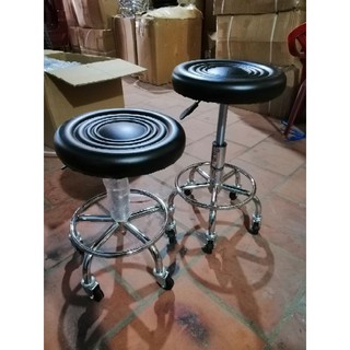 Ghế xoay có tựa lưng inox spa.