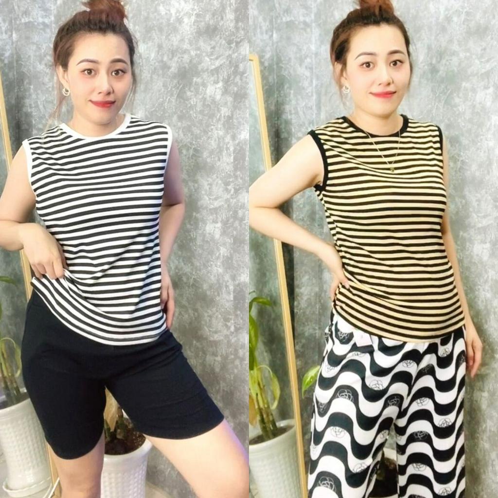 Áo Thun Gân Tăm Nữ Bigsize Dễ Thương ESHOP Thời Trang Bigsize Áo Phong Trơn Tay Ngắn Kiểu Dáng Basic Đẹp Cá Tính