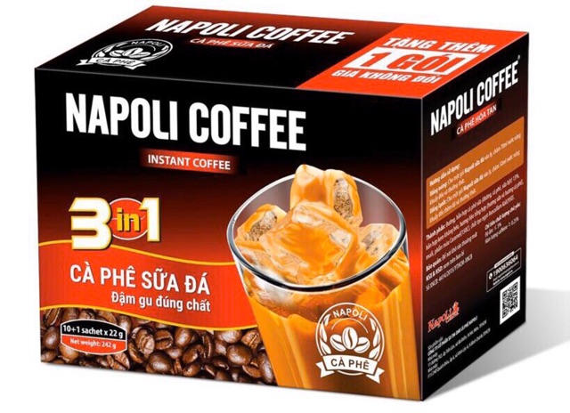CAFE NAPOLI (mua 1 hộp tặng 1 bình thủy tinh giữ nhiệt cao cấp)