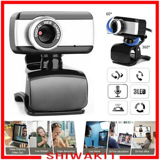 [Shiwaki1] Camera Web Xoay Mới Cho PC Laptop Để Bàn Notebook