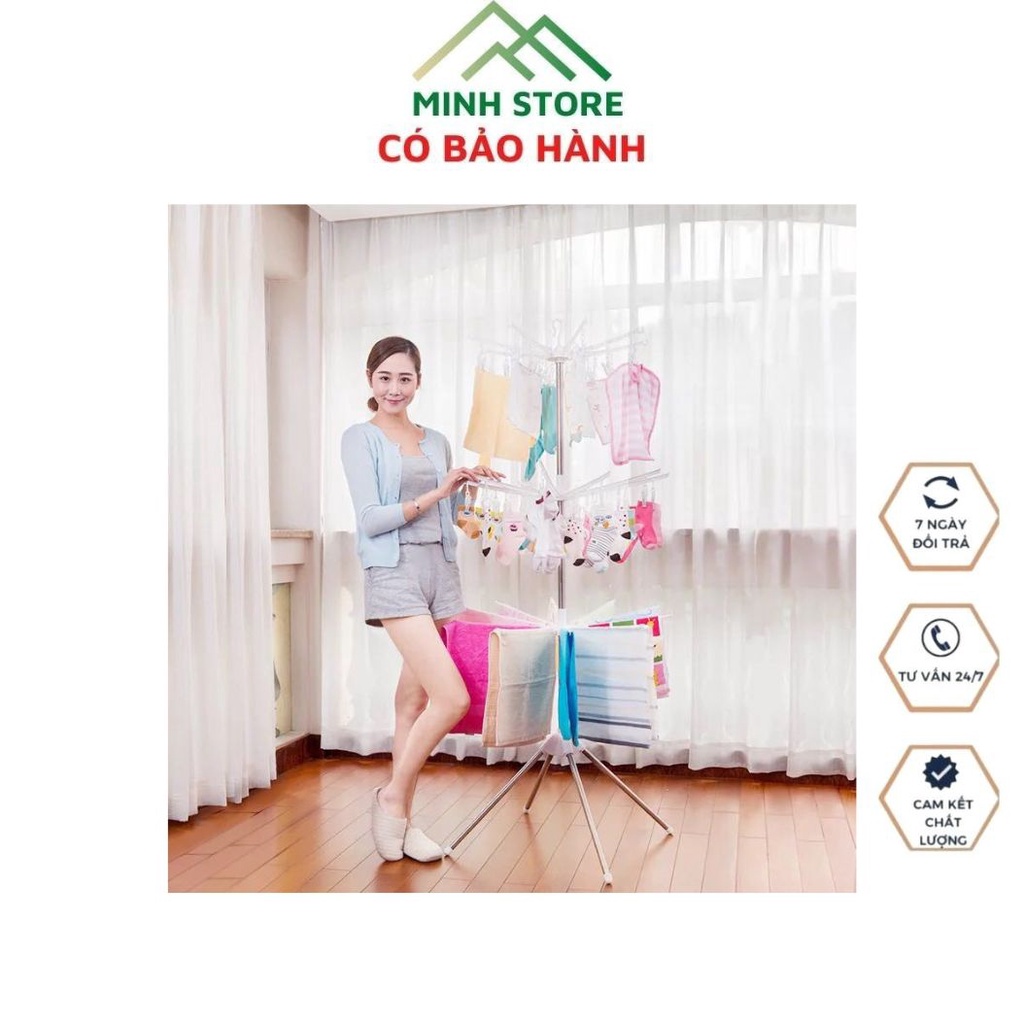 Cây Phơi Quần áo Đồ Lót Tất Vớ Lót Đồ Sơ Sinh Thông Minh Có Thể Gấp Gọn Xoay 360° Tiết Kiệm Diện Tích Hàng Chuẩn Giá Tốt