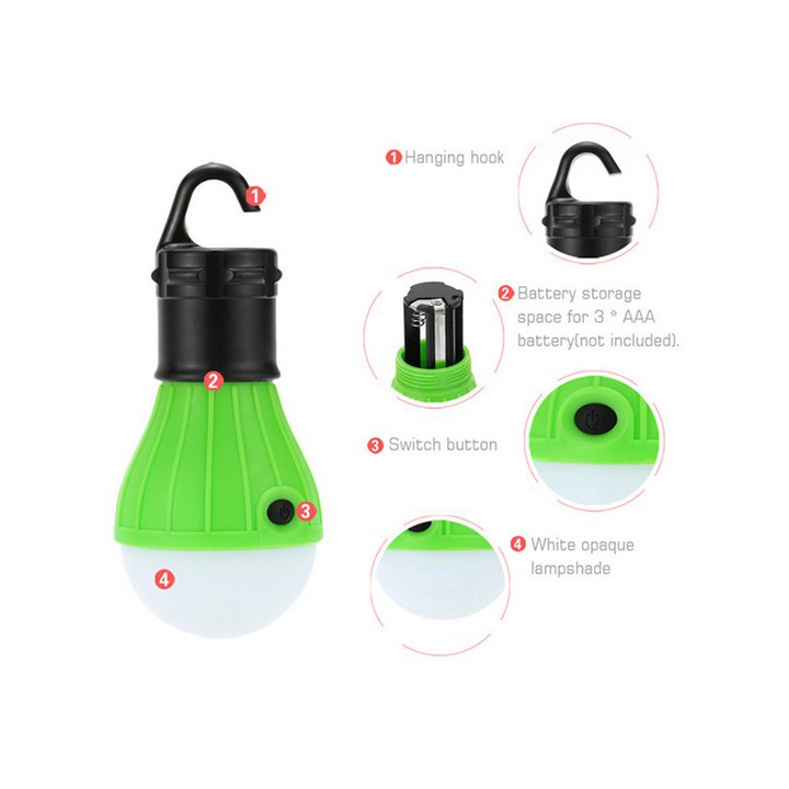 Bóng Đèn Tròn Led Xài Pin