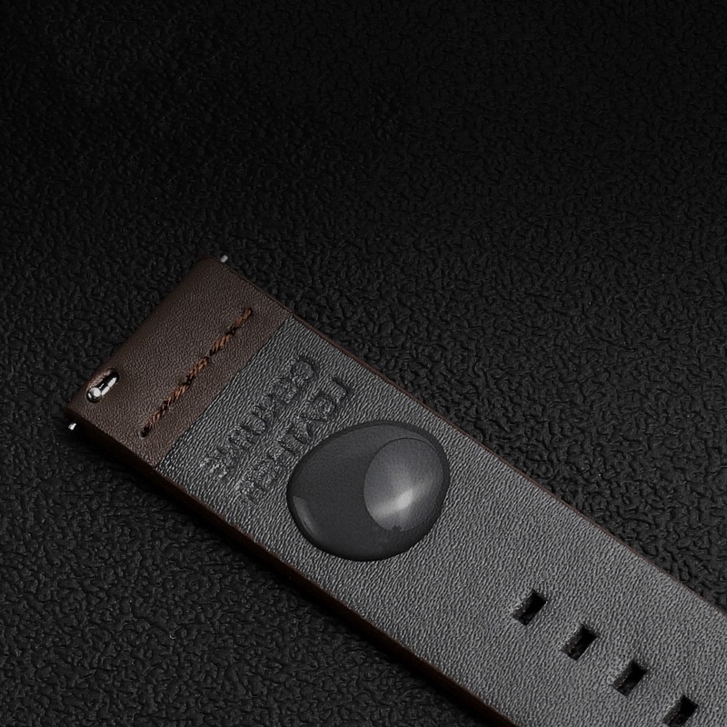 Dây Đeo Bằng Da 20mm 22mm 18 24mm Tháo Gỡ Nhanh Cho Đồng Hồ Thông Minh Samsung Galaxy Watch 3 Active2 40 44mm Huawei Watch Gt 2