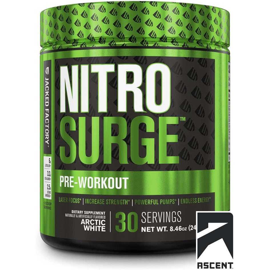 Pre-Workout bán chạy nhất Amazon NITROSURGE : JACKED Factory by "Steven Cao"