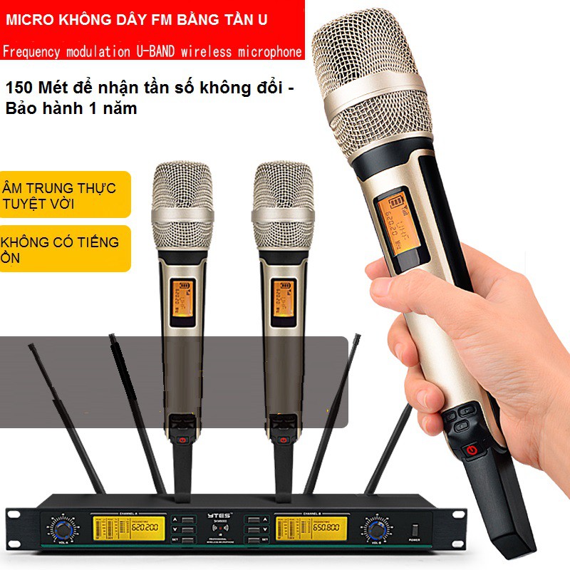 micro không dây skm9000 một kéo hai, bốn micro đa dạng thông số thực, hát tại nhà biểu diễn, ktv chuyên dụng, cuộc họp