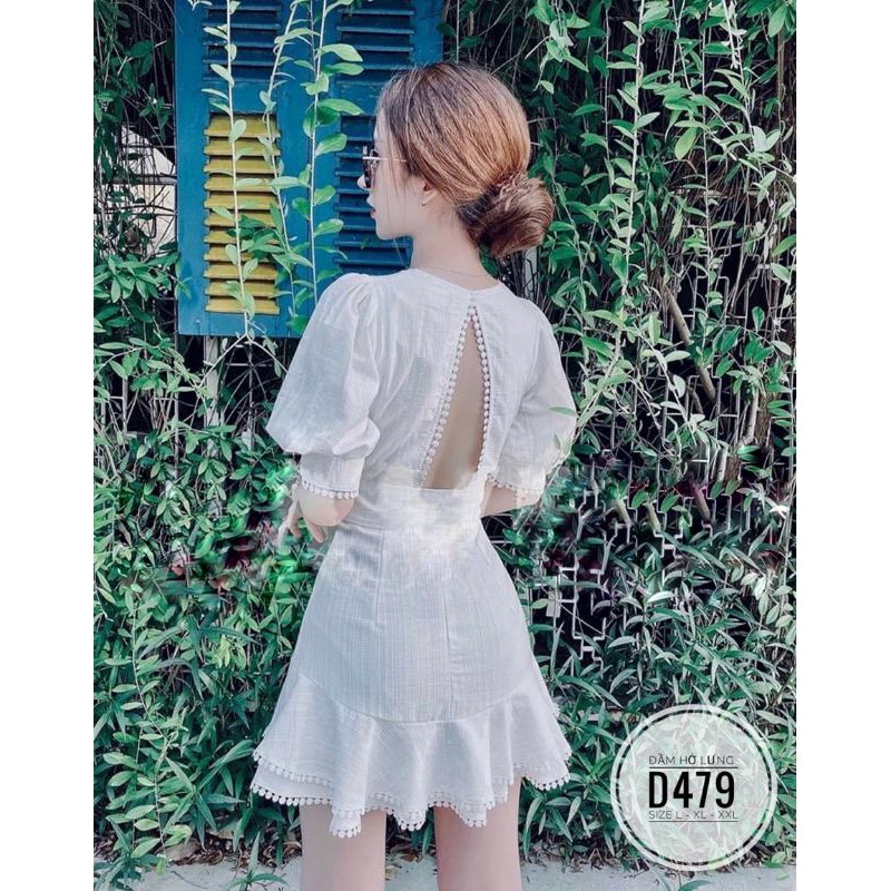 Đầm big size chất tằm sọc hở lưng từ 60kg-90kg