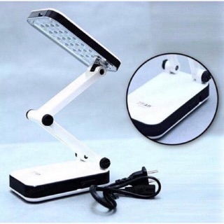 Đèn led để bàn 24 bóng pin sạc ánh sáng trắng