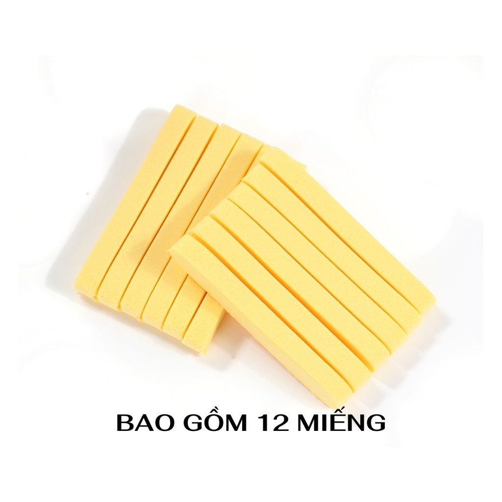 Bông nở bọt biển rửa mặt gói 12 thanh loại 1