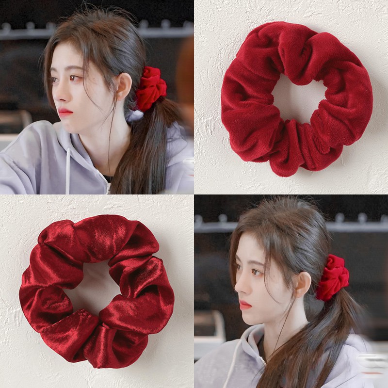 Dây Buộc Tóc Thiết Kế Đơn Giản Phong Cách Hàn Quốc Cho Nữ