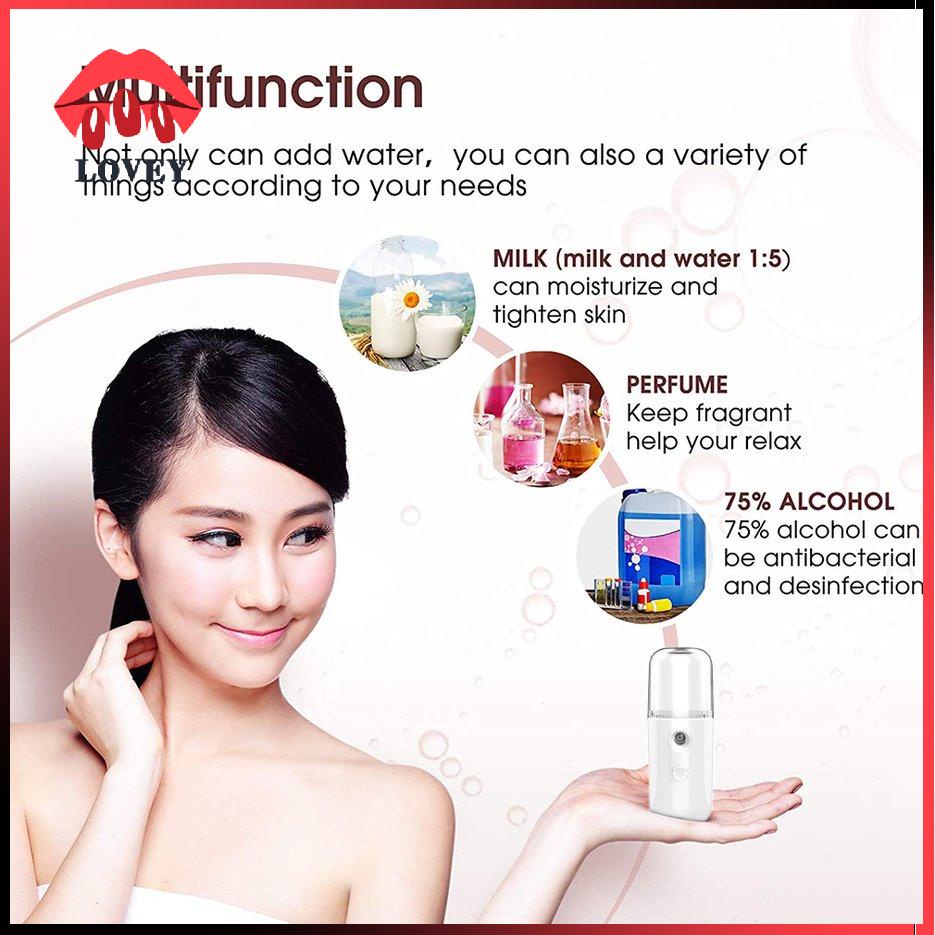 lovey★Nano Spray Water Replenisher Hydration Instrument Mini Portable Rechargeable