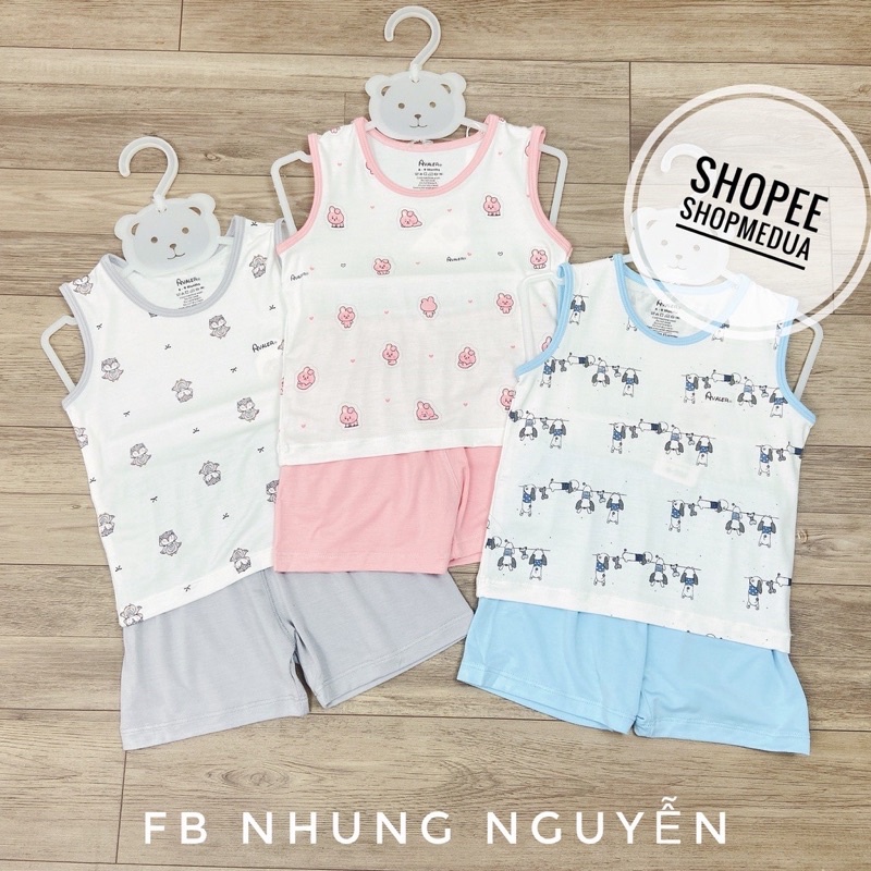 Bộ quần áo ba lỗ/ sát nách Avaler/ Nous hoạ tiết siêu xinh