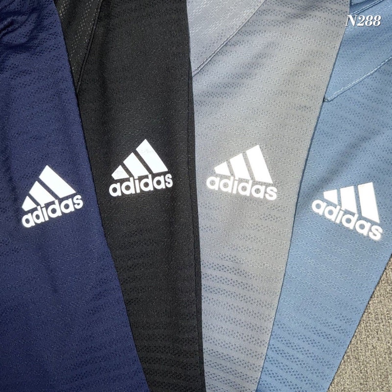 Bộ nam adidas mẫu mới nha. Ảnh thật siêu đẹp ạ. Chất thun lạnh lỗ kim mới.