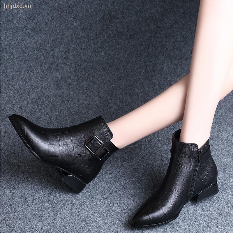 Giày Bốt Cổ Thấp Da Mềm Thời Trang 2020 Cho Nữ | BigBuy360 - bigbuy360.vn