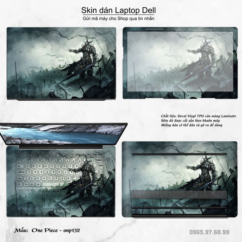 Skin dán Laptop Dell in hình One Piece _nhiều mẫu 15 (inbox mã máy cho Shop)