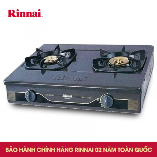 [Mã 267ELSALE hoàn 7% đơn 300K] Bếp gas đôi Rinnai RV-660G + Bộ van dây