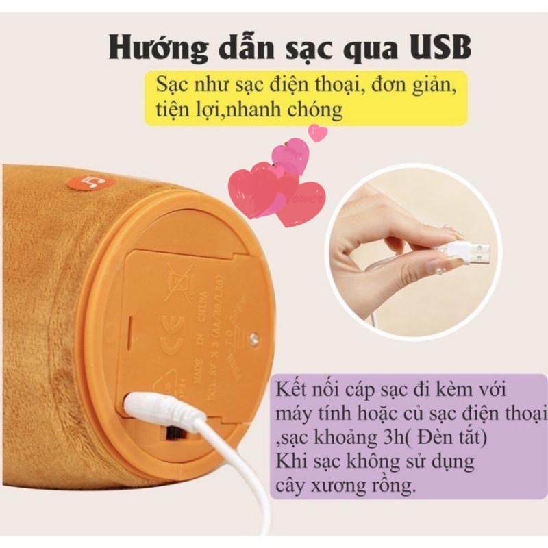 Xương rồng nhảy múa vui nhộn nhại giọng 120 bài nhạc Việt Sạc Usb có đèn led