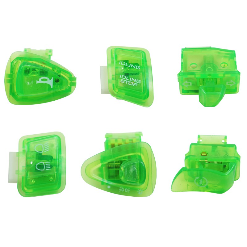 Bộ công tắc nút bấm xe máy Tay cầm màu Honda WAVE110/DASH110/FUTURE125/ALPHA/SPACE/W110