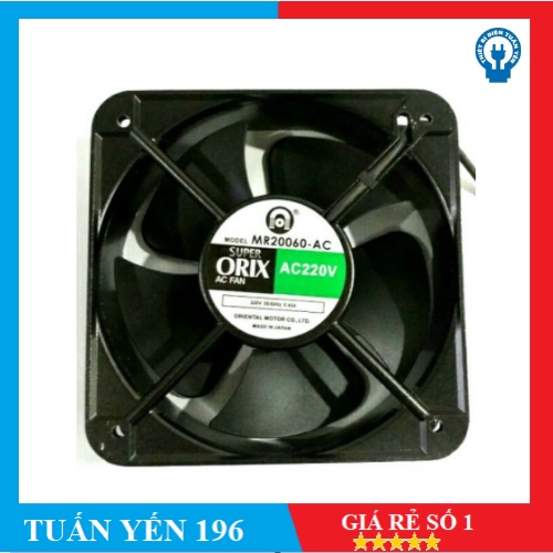 Quạt hút 220V SUPER ORIX 20x6x20 ( Đen )