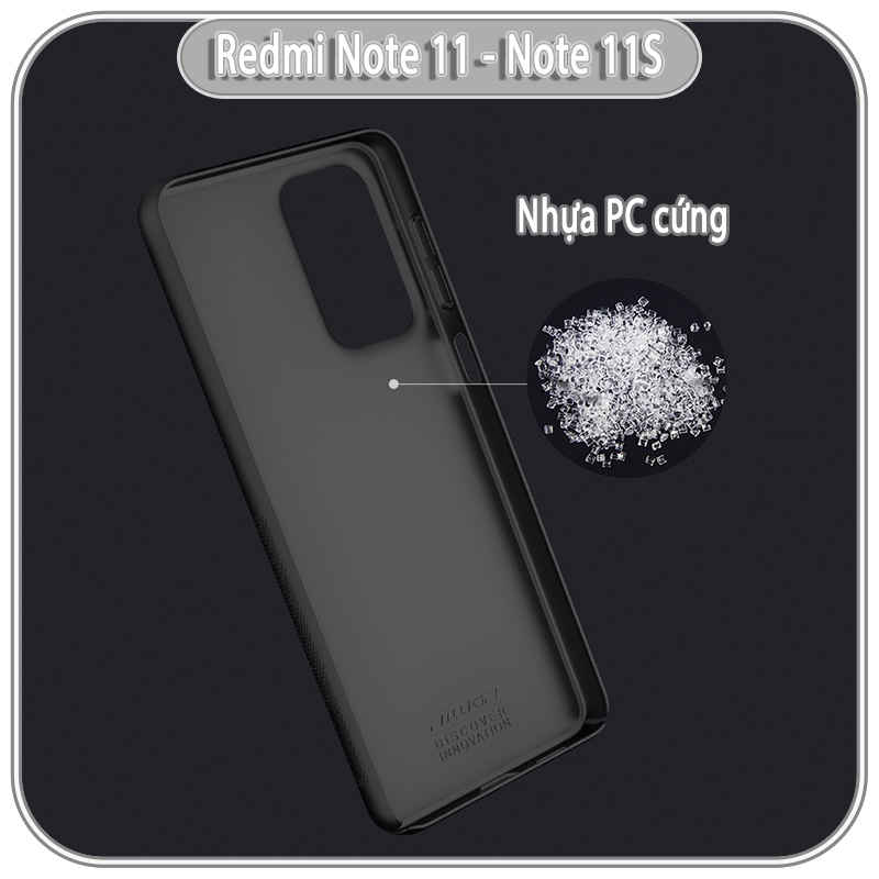 Ốp lưng cho Xiaomi Redmi Note 11 - Note 11S Nillkin CamShield che camera - hàng nhập khẩu